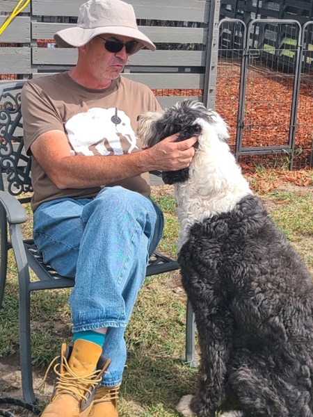 Graeme Cowie with dog client