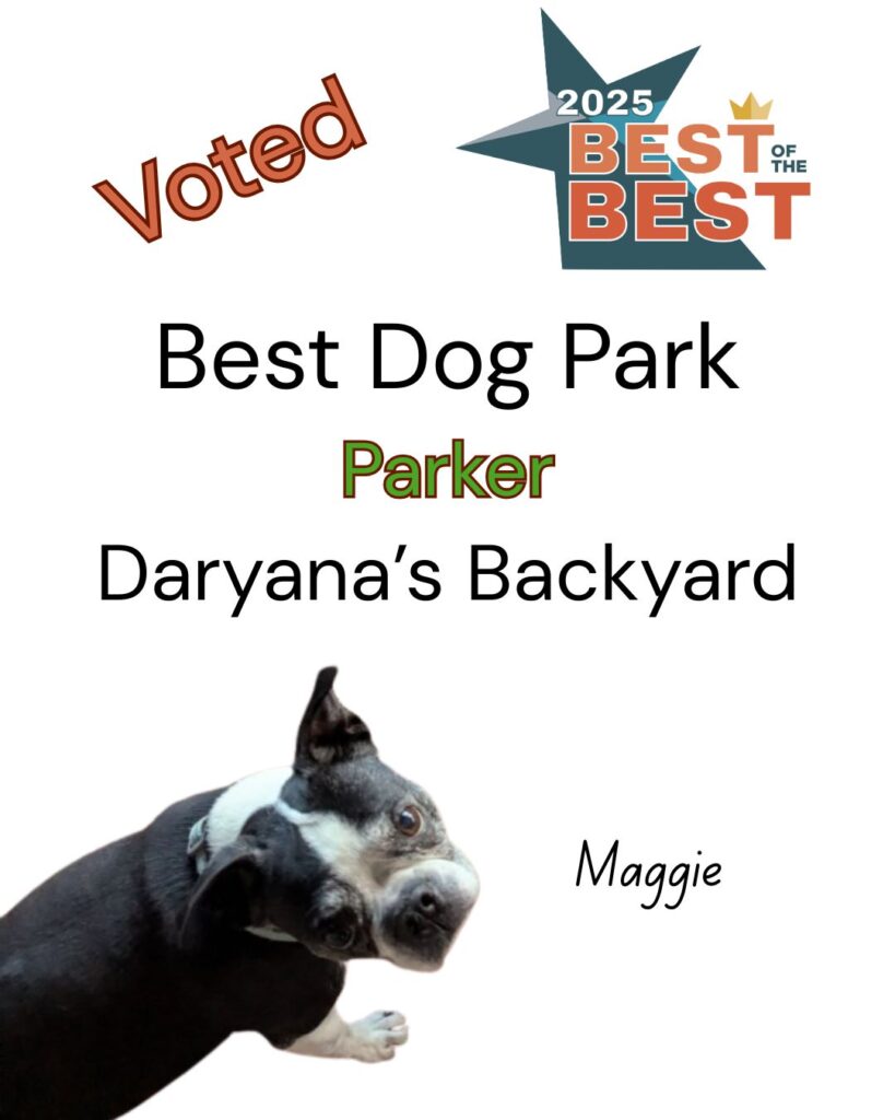 Best of the Best Best Dog Park Parker Daryana's Backyard